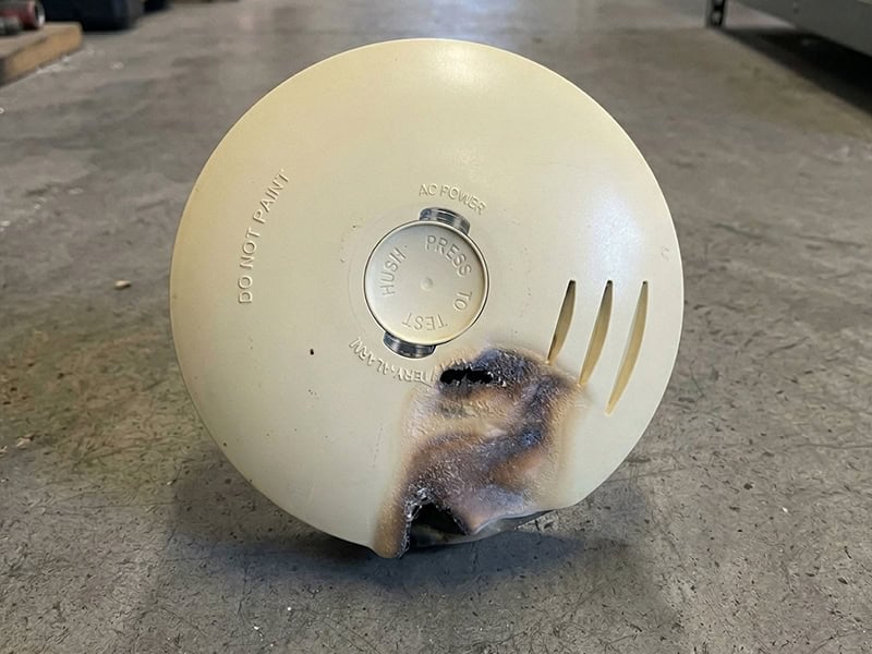 Burnt Smoke Alarm